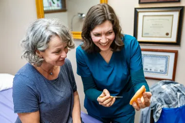 Edmonds Wellness Clinic Nurse with Patient